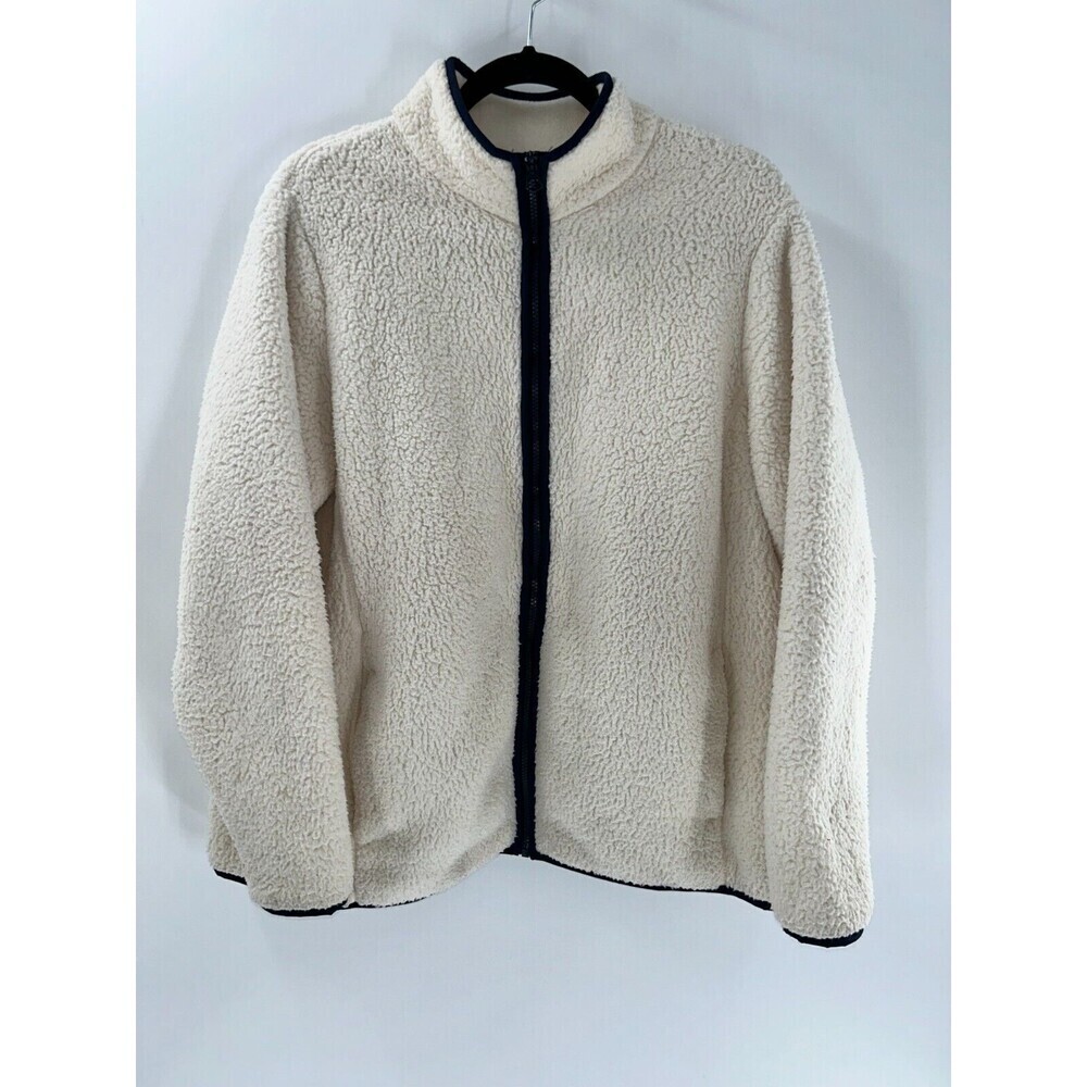 Women's Lands End Sherpa Fleece Jacket Size 1X 16W-18W